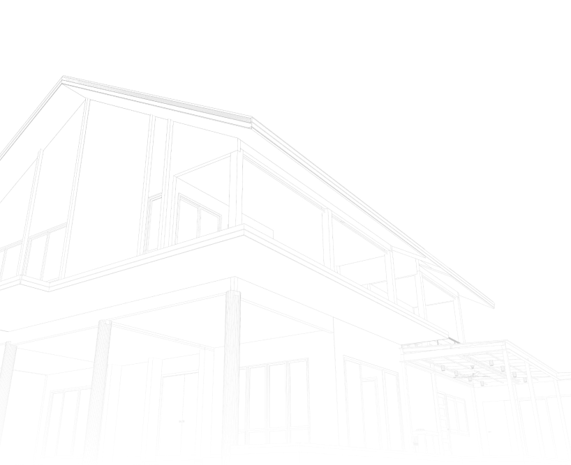 Outlined drawing of a home