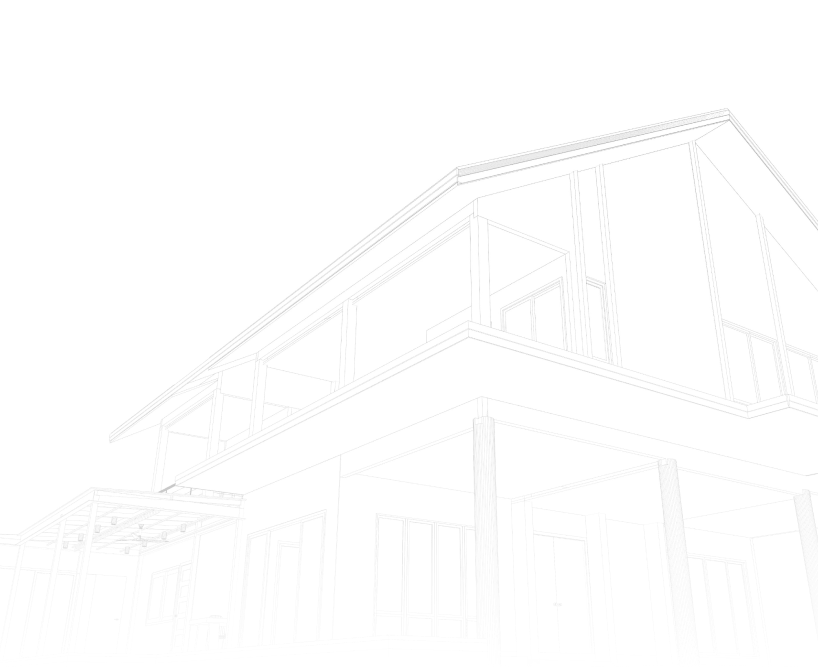 Outlined drawing of a home