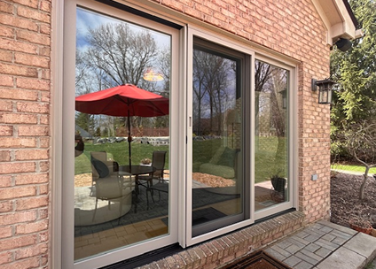 New sliding patio door