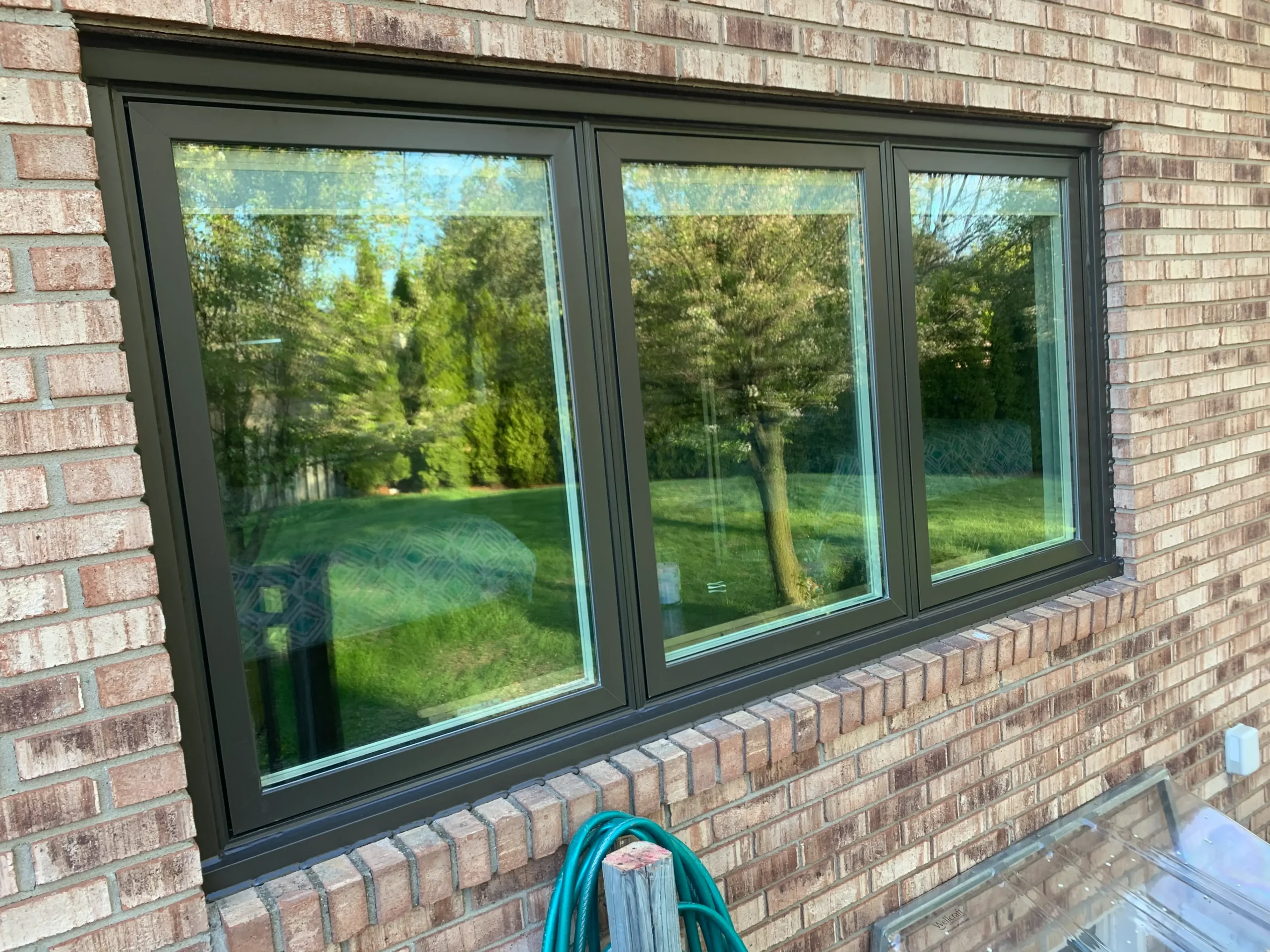 New triple casement window