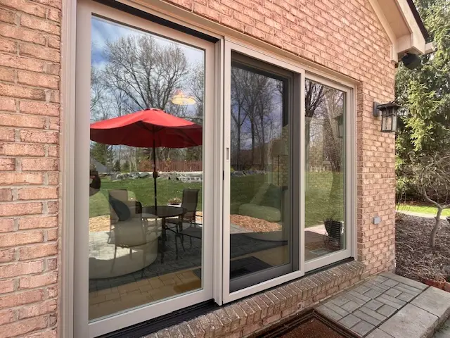 New sliding patio door