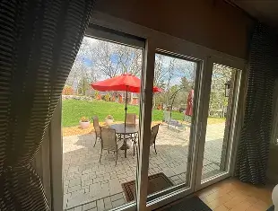 New sliding patio door